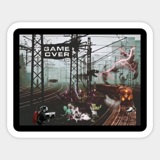 GAME OVER ART PRINTS Sticker